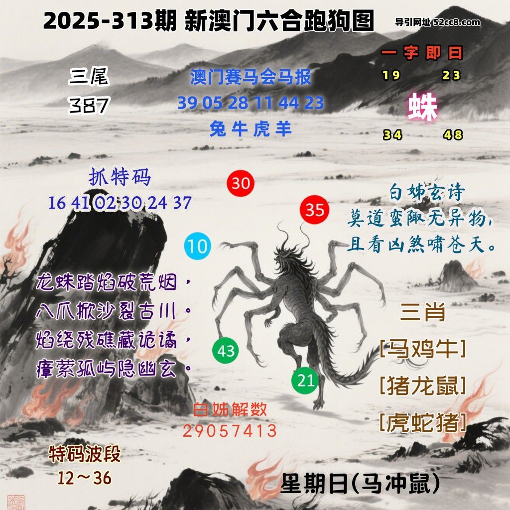 新澳门六合跑马图313期