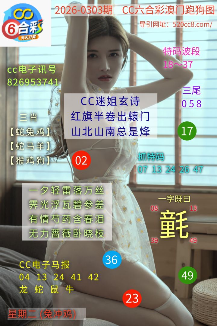 CC六合澳门跑马图0303期